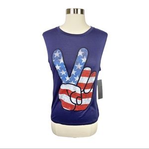 Prince Peter Collection Peace Graphic Tank Top - Size XS